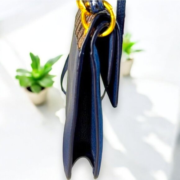 Tory Burch Snakeskin Suede Flap Crossbody & Zip Around Continental Wallet COA - Picture 5 of 17